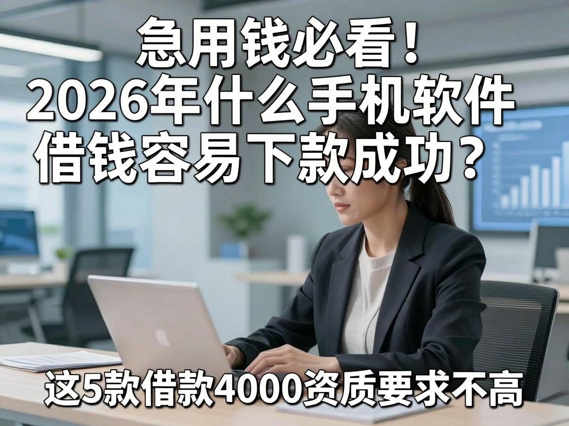 急用钱必看！2026年什么手机软件借钱容易下款成功？这5款借款4000资质要求不高