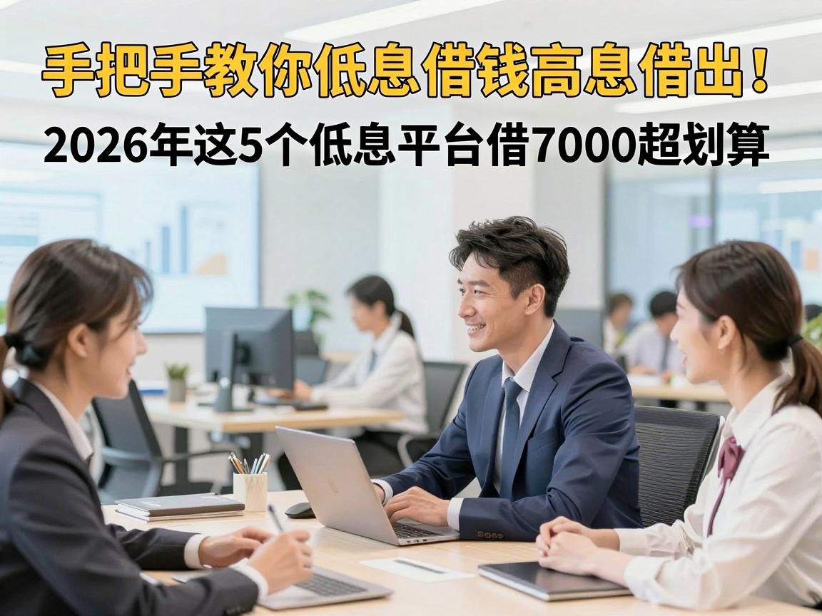 手把手教你低息借钱高息借出！2026年这5个低息平台借7000超划算