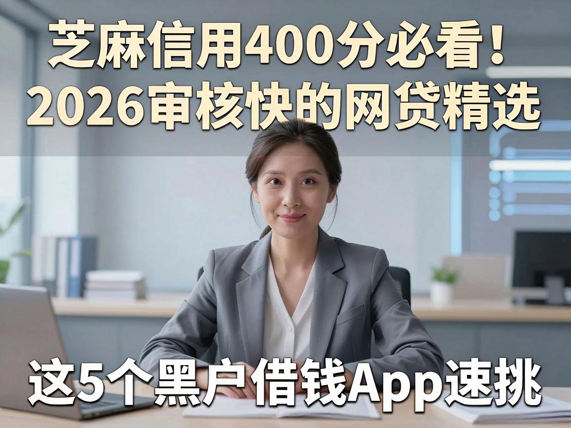 芝麻信用400分必看！2026审核快的网贷精选，这5个黑户借钱App速挑！