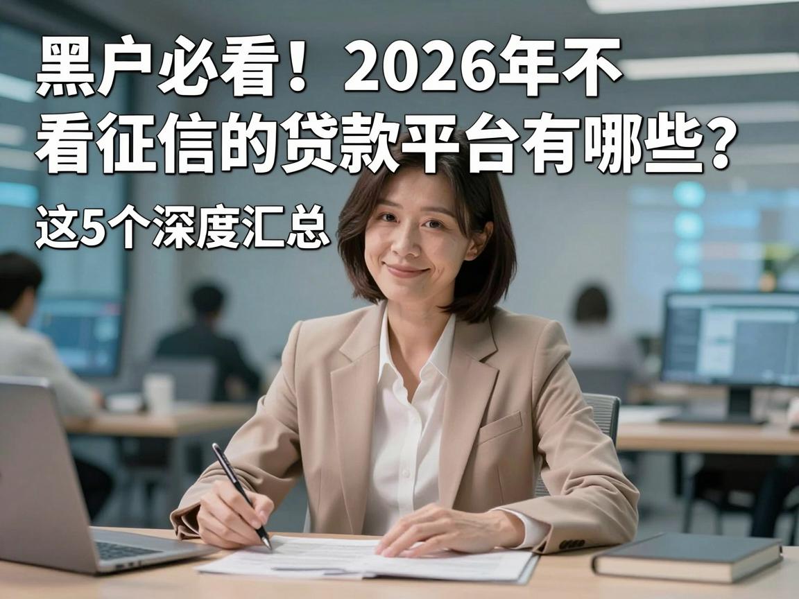 黑户必看！2026年不看征信的贷款平台有哪些？这5个深度汇总