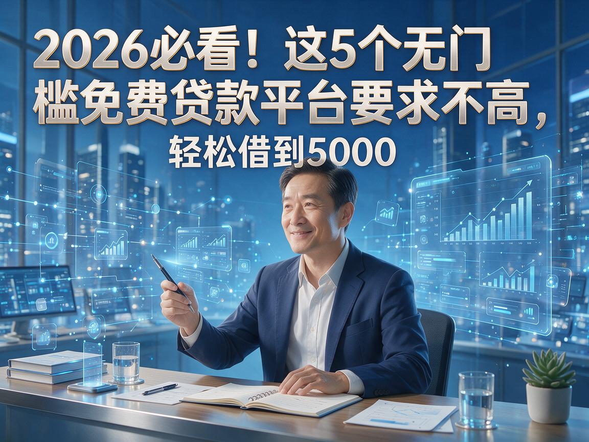 2026必看！这5个无门槛免费贷款平台要求不高，轻松借到5000