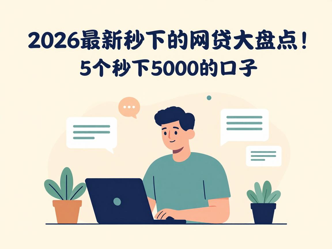 2026最新秒下的网贷大盘点！这5个秒下5000的口子，口碑实打实靠谱