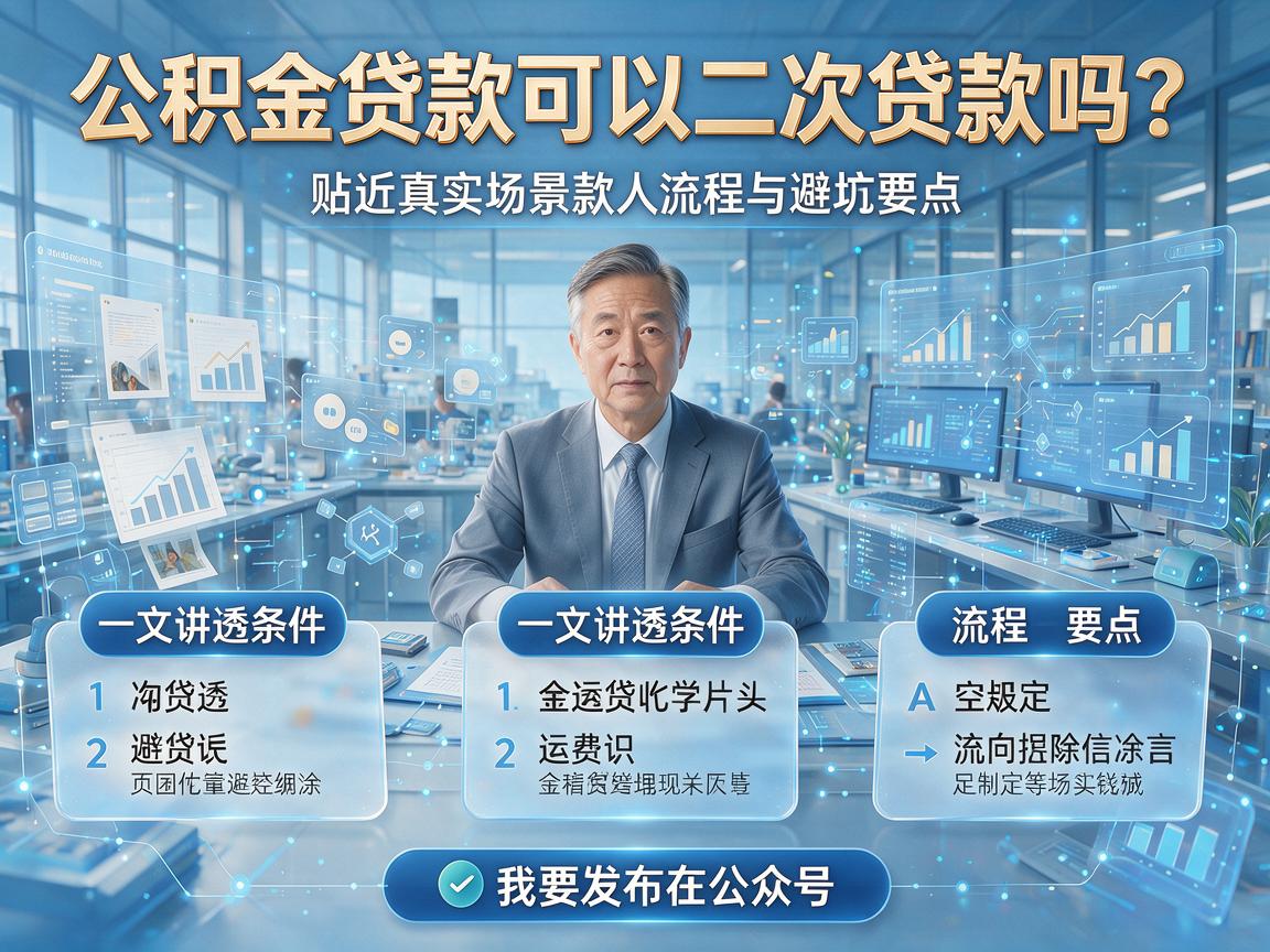 公积金贷款可以二次贷款吗？一文讲透条件、流程与避坑要点！