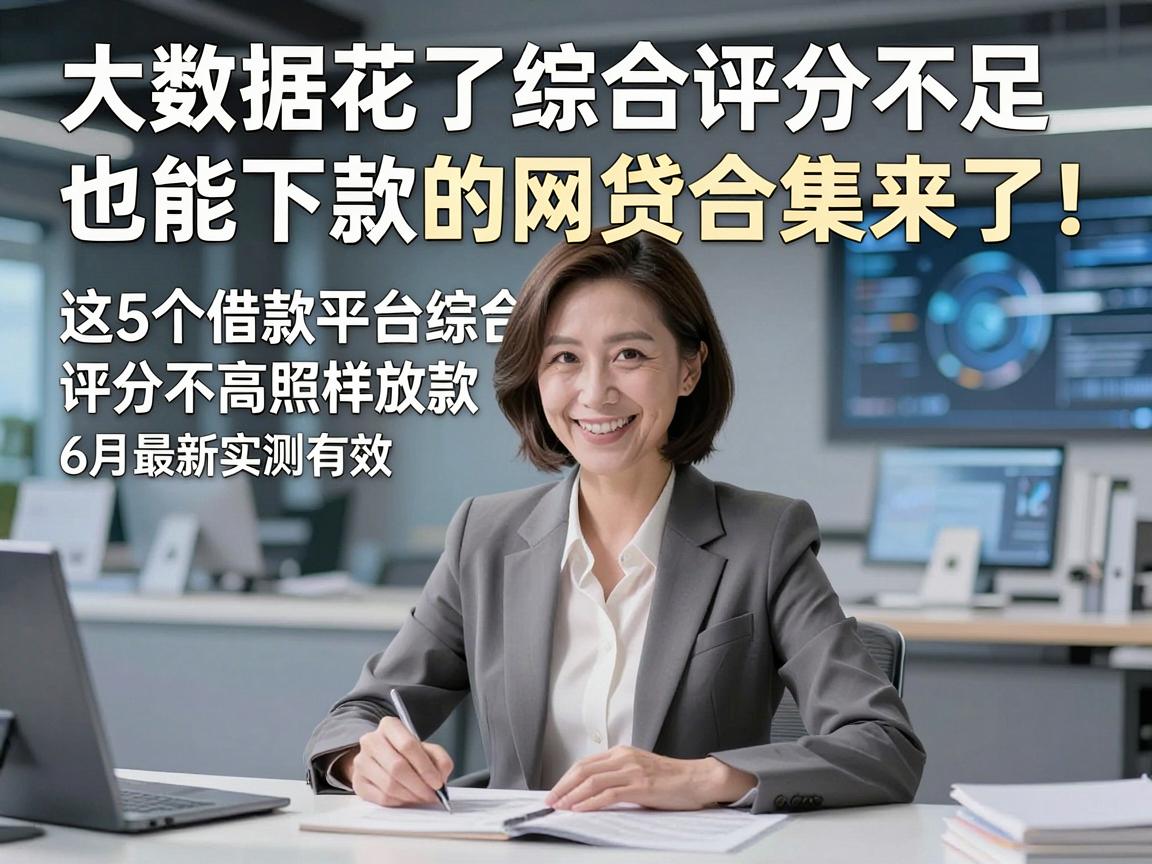 大数据花了综合评分不足也能下款的网贷合集来了！这5个借款平台综合评分不高照样放款，6月最新实测有效