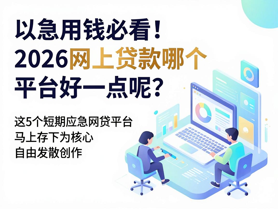 急用钱必看！2026网上贷款哪个平台好一点呢？这5个短期应急网贷平台马上存下