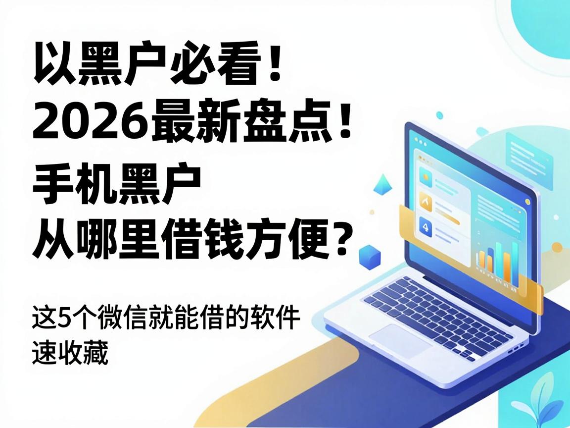 黑户必看！2026最新盘点：手机黑户从哪里借钱方便？这5个微信就能借的软件速收藏