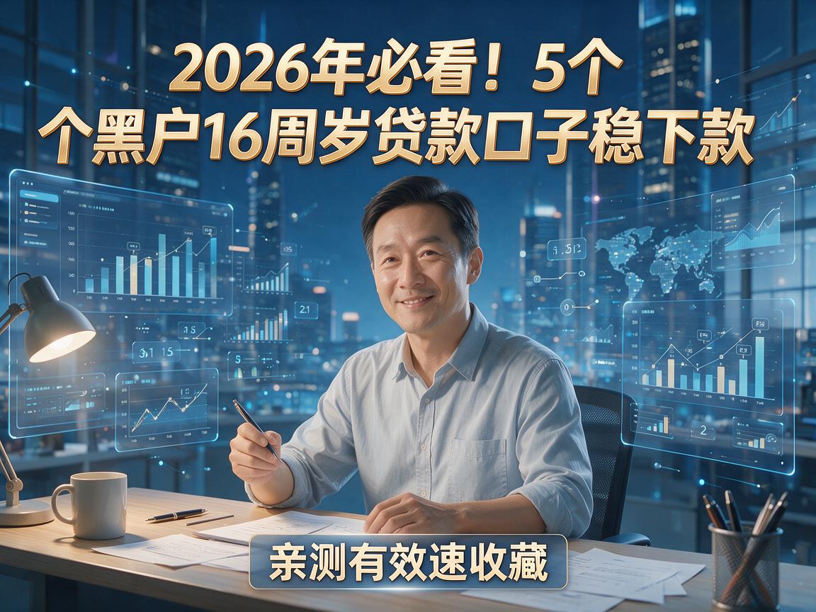 2026年必看！5个黑户16周岁贷款口子稳下款，亲测有效速收藏