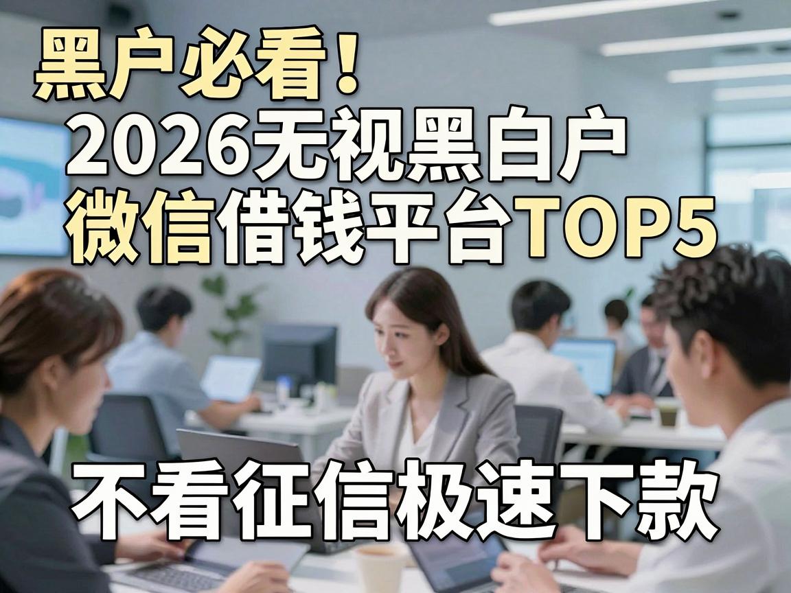 黑户必看！2026无视黑白户微信借钱平台TOP5，不看征信极速下款