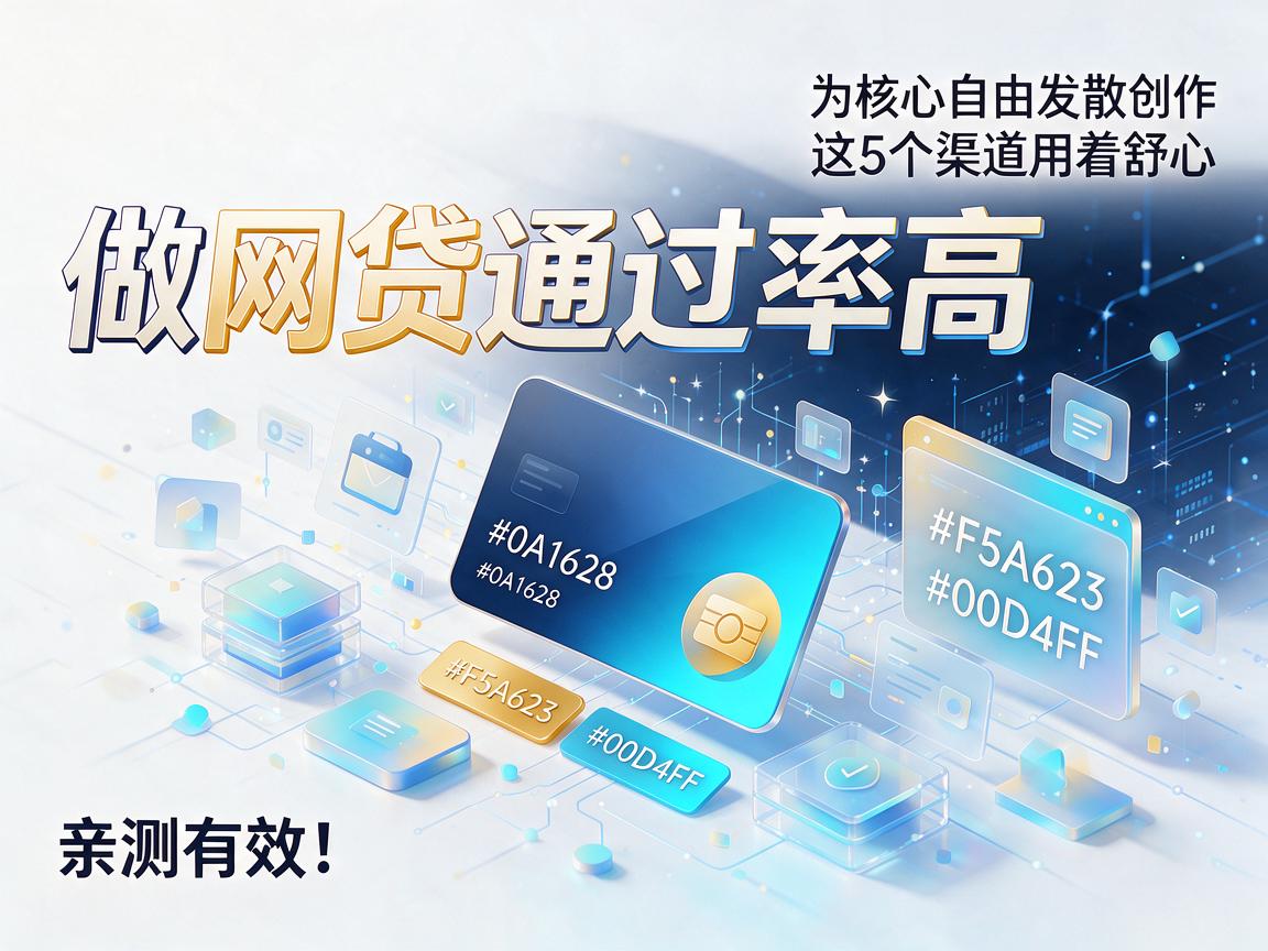 信用卡做网贷通过率高，这5个渠道用着舒心，亲测有效！