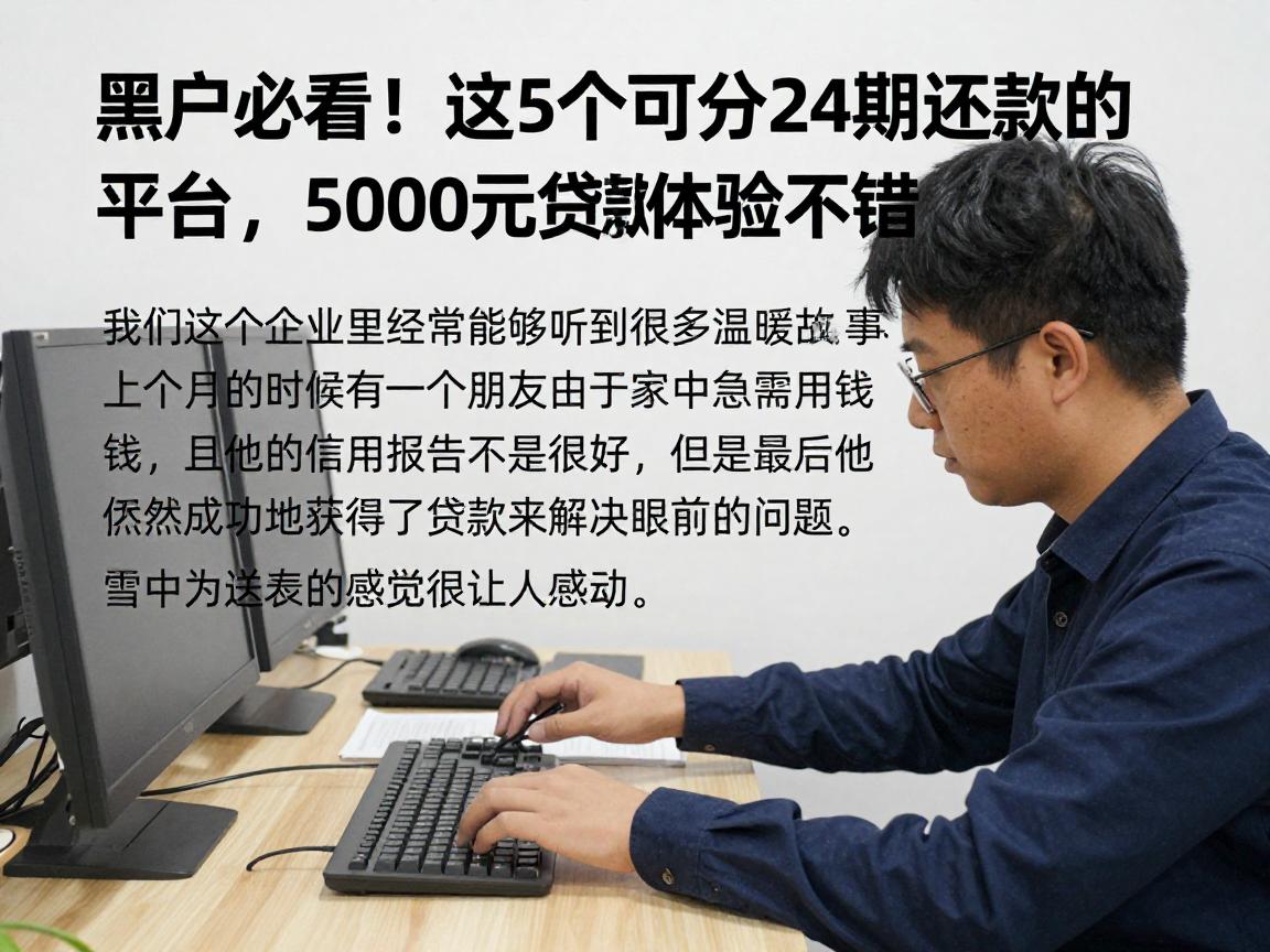 黑户必看！这5个可分24期还款的平台，5000元贷款体验不错