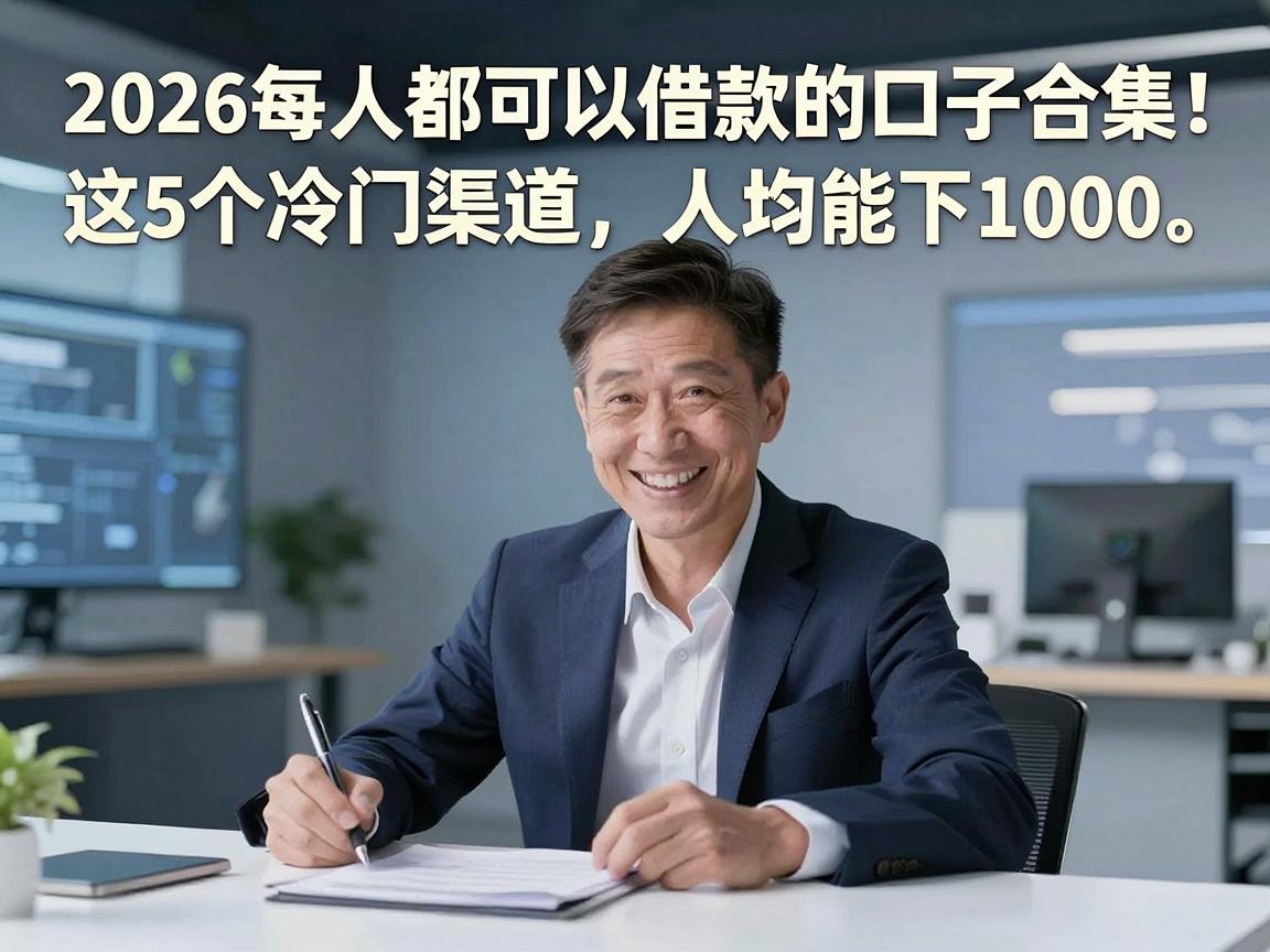 2026每人都可以借款的口子合集！这5个冷门渠道，人均能下1000