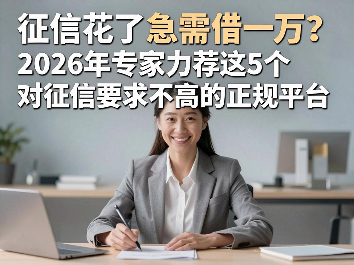 征信花了急需借一万？2026年专家力荐这5个对征信要求不高的正规平台