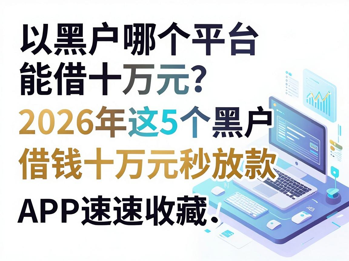黑户哪个平台能借十万元？2026年这5个黑户借钱十万元秒放款APP速速收藏