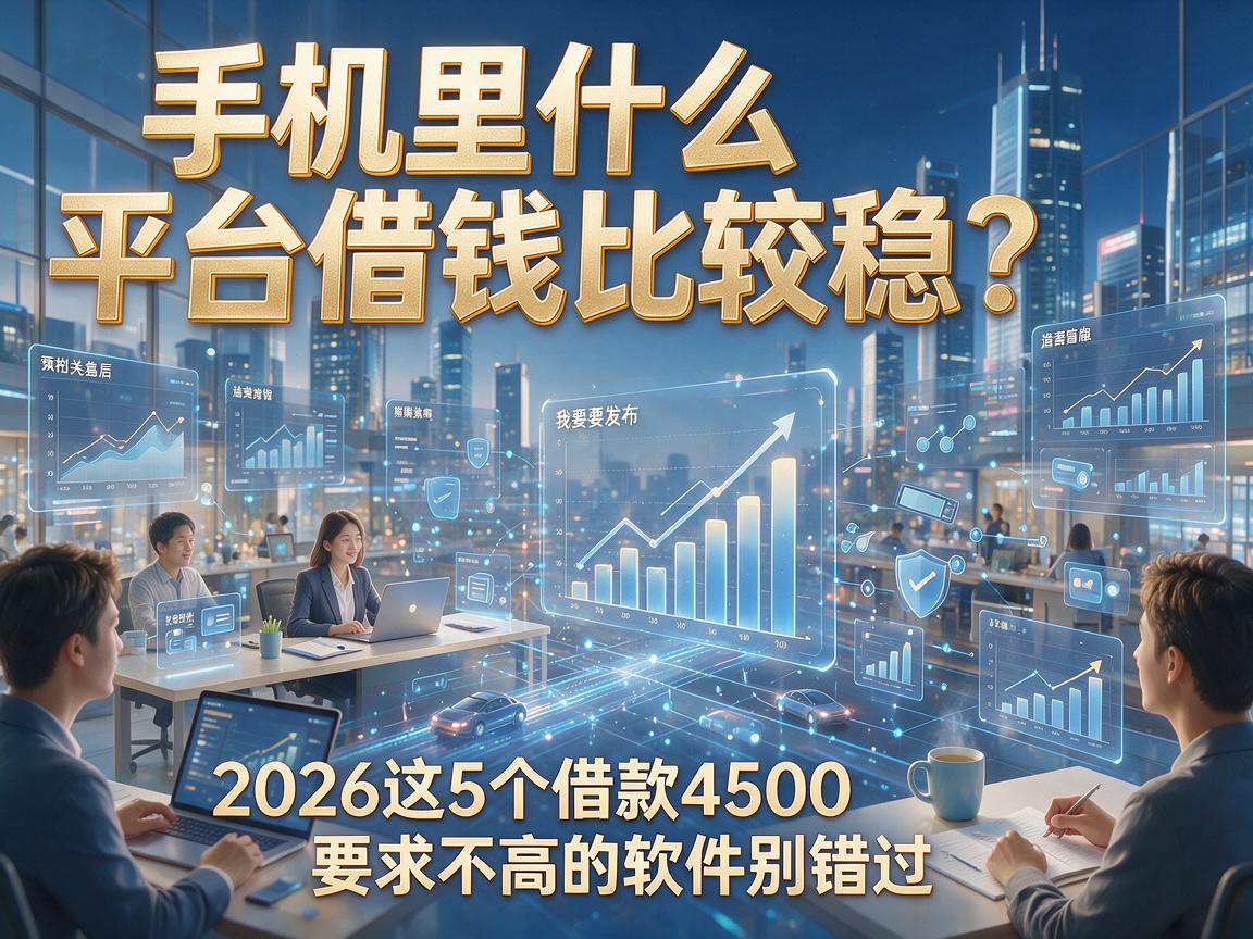 手机里什么平台借钱比较稳？2026这5个借款4500要求不高的软件别错过