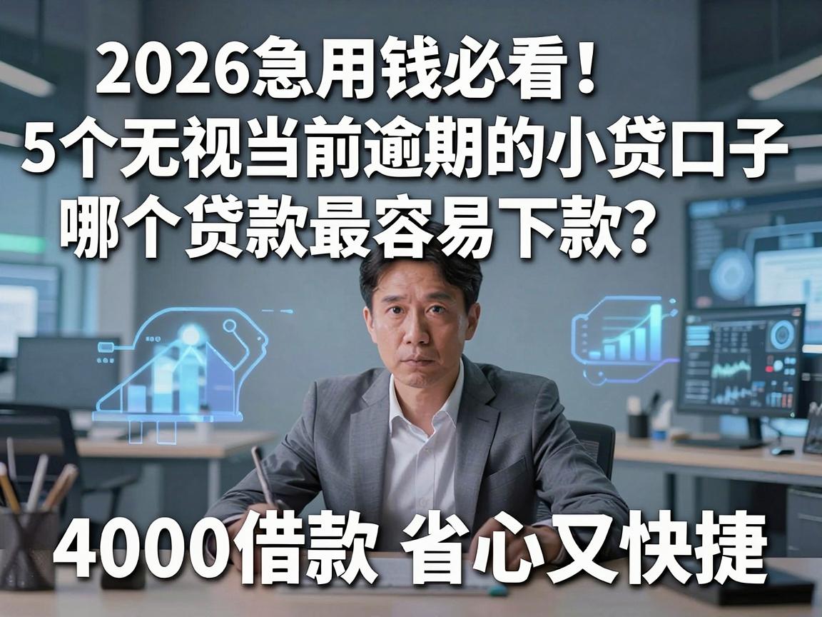 2026急用钱必看！5个无视当前逾期的小贷口子，哪个贷款最容易下款？4000借款省心又快捷