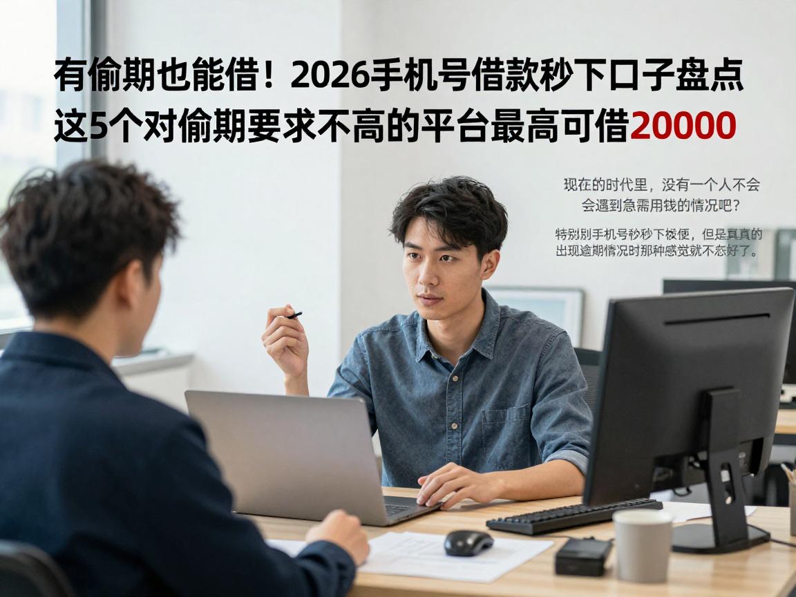 有逾期也能借！2026手机号借款秒下口子盘点，这5个对逾期要求不高的平台最高可借20000
