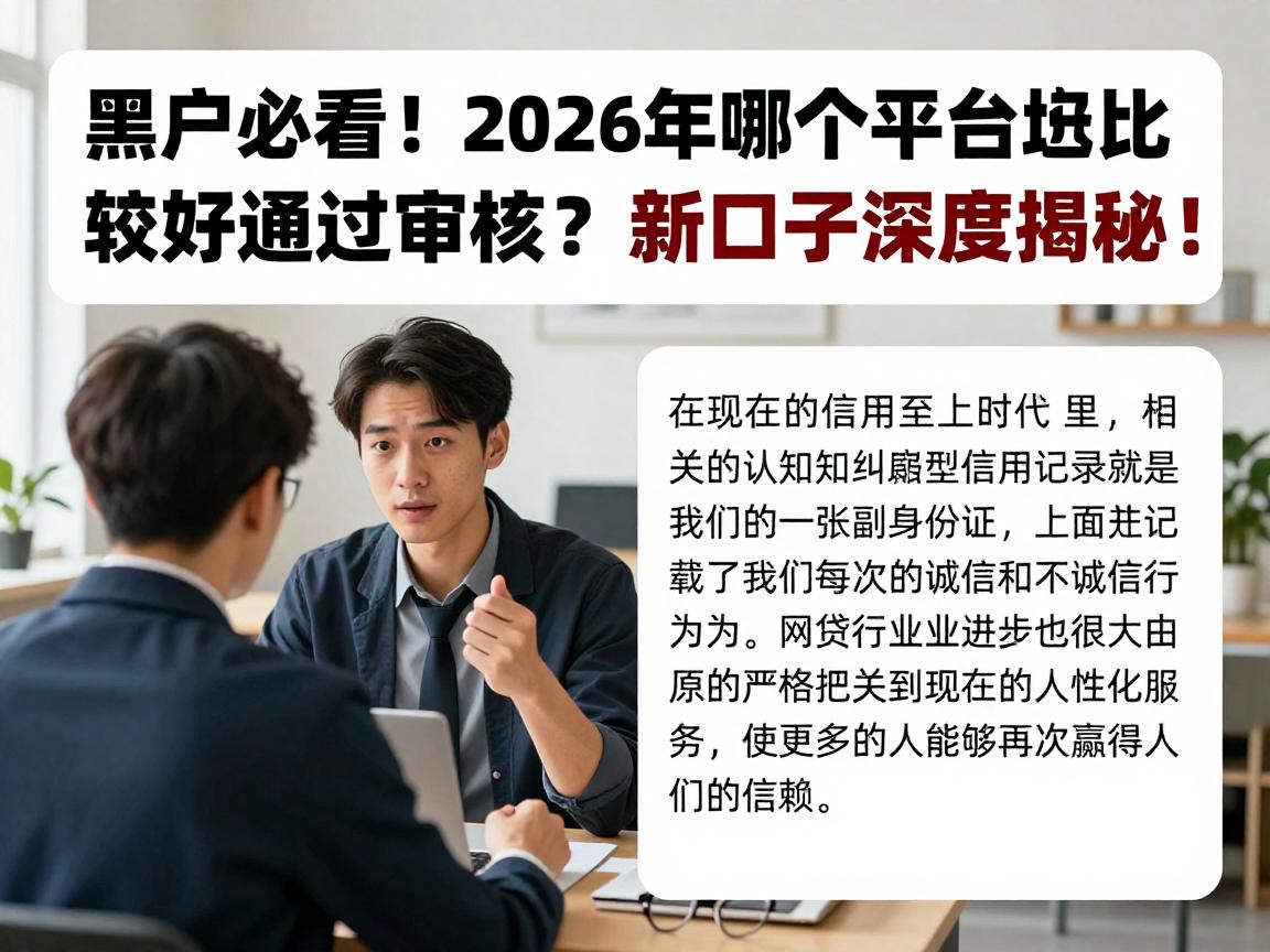 黑户必看！2026年哪个借款平台比较好通过审核？新口子深度揭秘！