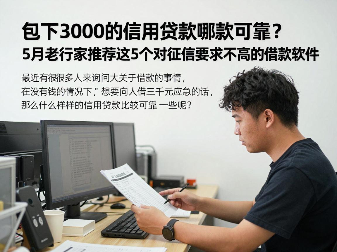 包下3000的信用贷款哪款可靠？5月老行家推荐这5个对征信要求不高的借款软件