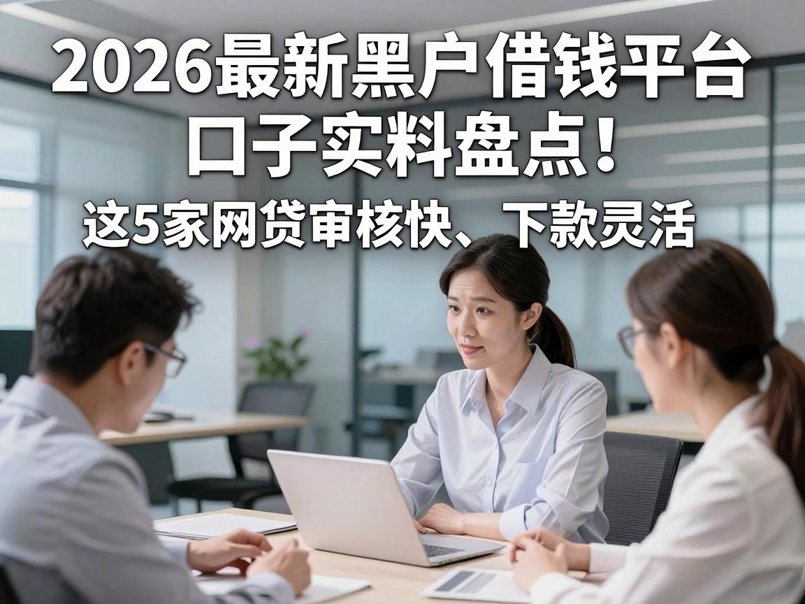 2026最新黑户借钱平台口子实料盘点！这5家网贷审核快、下款灵活