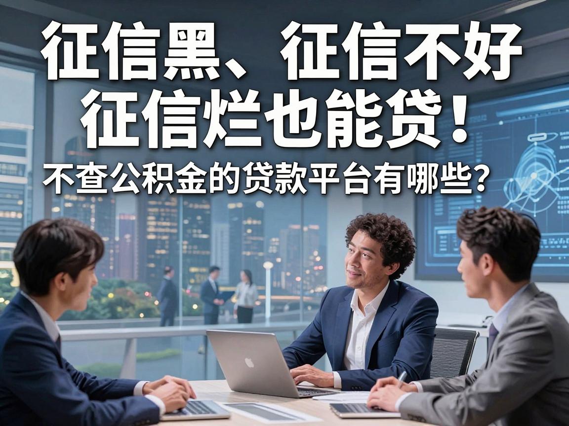 征信黑、征信不好、征信烂也能贷！不查公积金的贷款平台有哪些？这五个专业力荐！