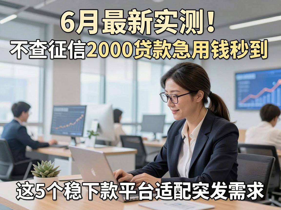 6月最新实测！不查征信2000贷款急用钱秒到，这5个稳下款平台适配突发需求