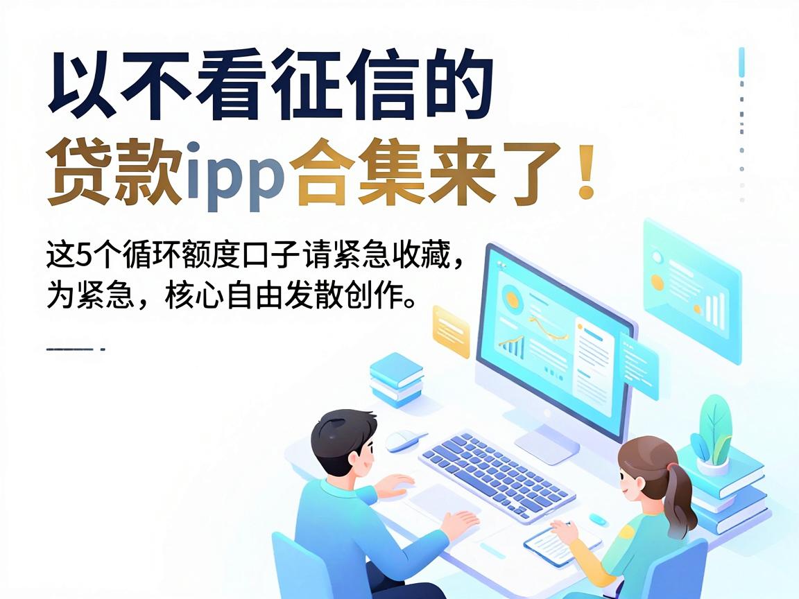不用看征信的贷款app合集来了！这5个循环额度口子请紧急收藏