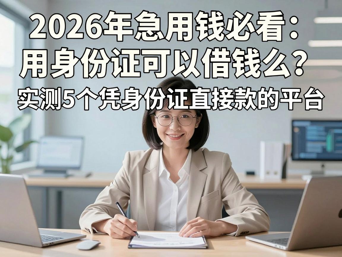 2026年急用钱必看：用身份证可以借钱么？实测5个凭身份证直接款的平台！