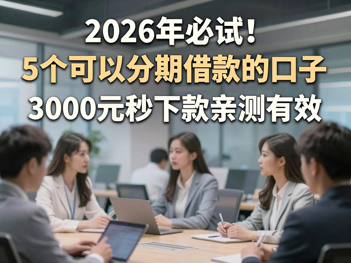 2026年必试！5个可以分期借款的口子，3000元秒下款亲测有效