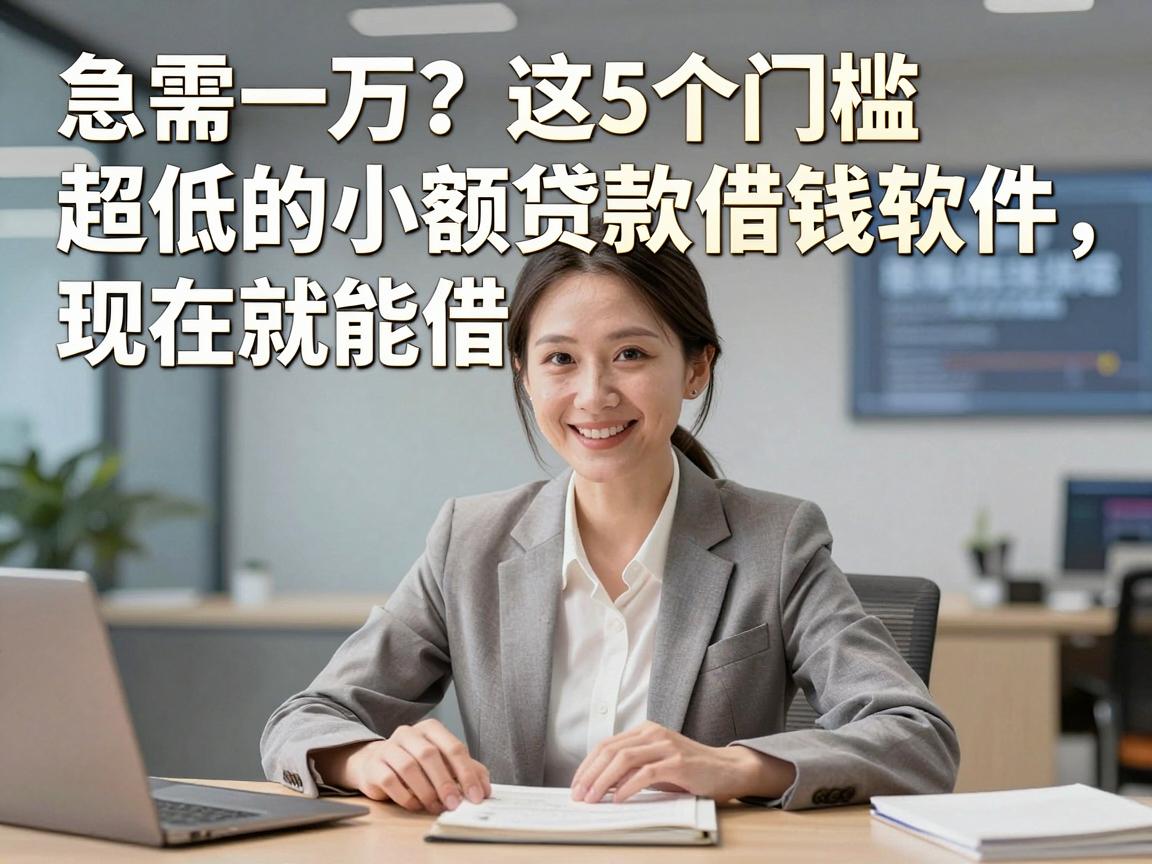 急需一万？这5个门槛超低的小额贷款借钱软件，现在就能借！