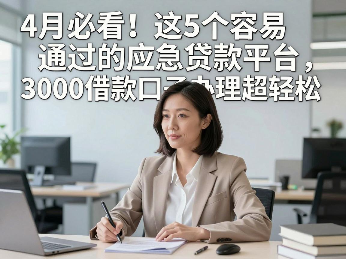 4月必看！这5个容易通过的应急贷款平台，3000借款口子办理超轻松