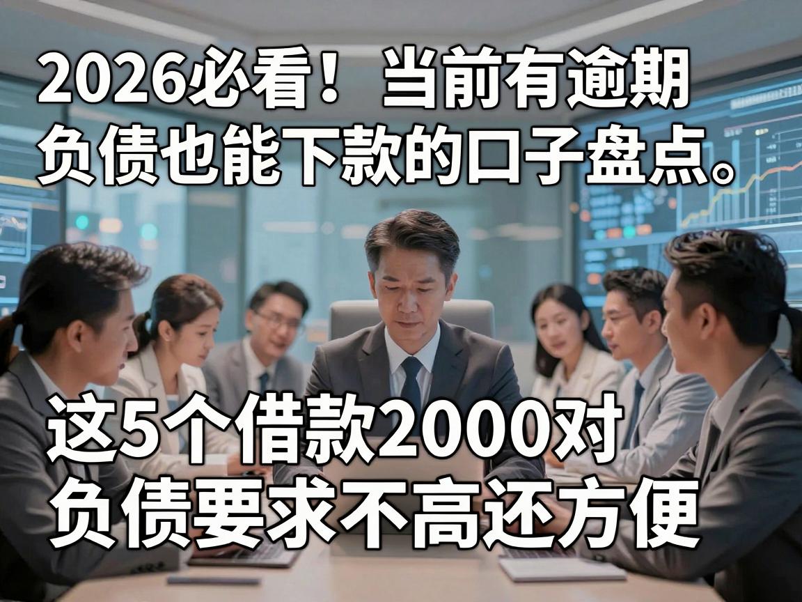 2026必看！当前有逾期负债也能下款的口子盘点，这5个借款2000对负债要求不高还方便