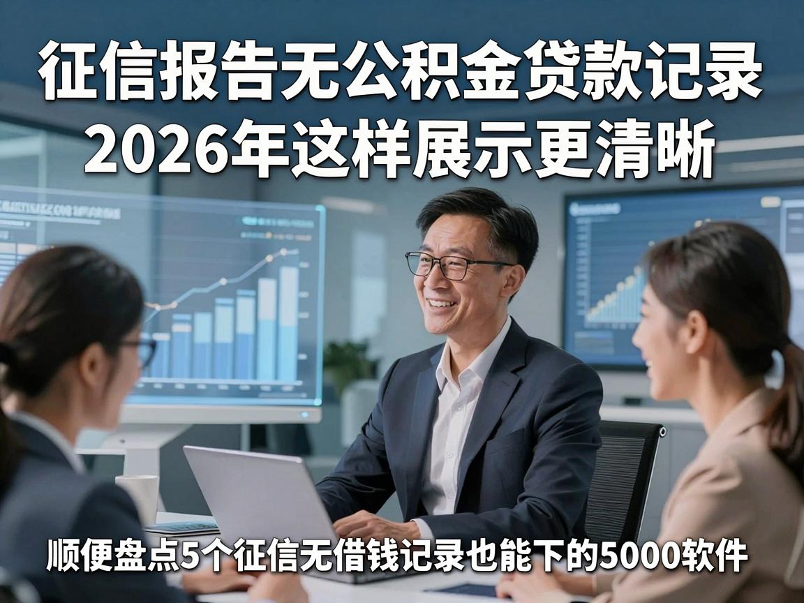 征信报告无公积金贷款记录，2026年这样展示更清晰，顺便盘点5个征信无借钱记录也能下的5000软件