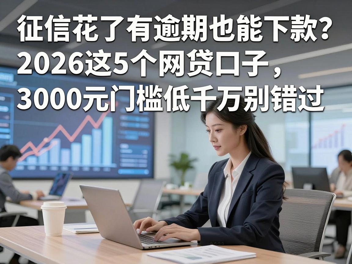 征信花了有逾期也能下款？2026这5个网贷口子，3000元门槛低千万别错过