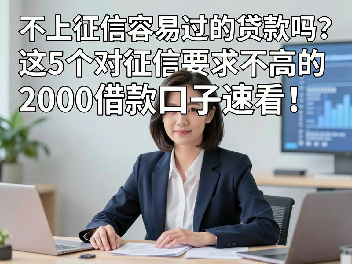 不上征信容易过的贷款吗？这5个对征信要求不高的2000借款口子速看！