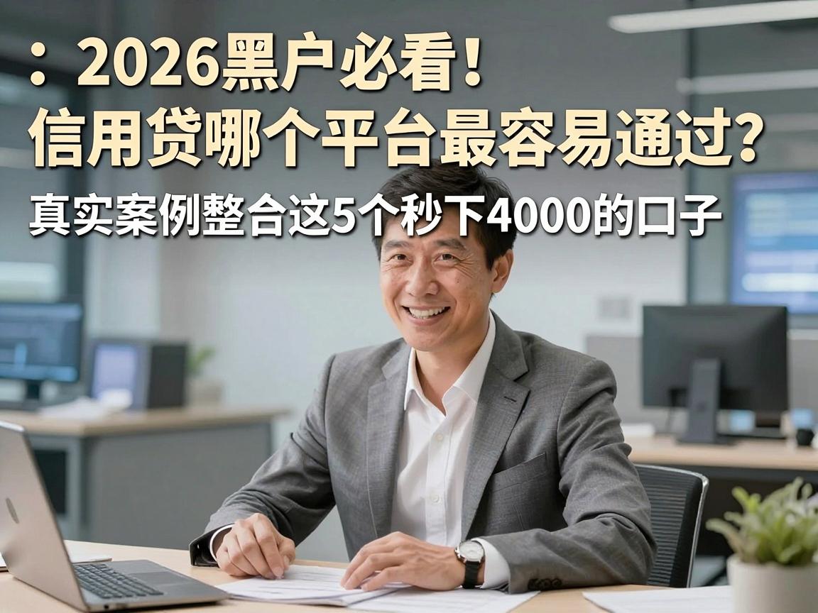 2026黑户必看！信用贷哪个平台最容易通过？真实案例整合这5个秒下4000的口子