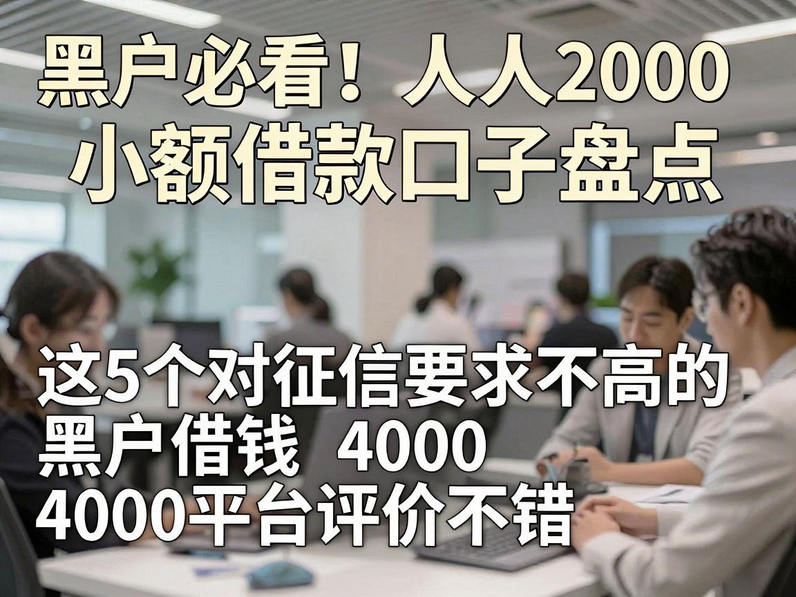黑户必看！人人2000小额借款口子盘点，这5个对征信要求不高的黑户借钱4000平台评价不错
