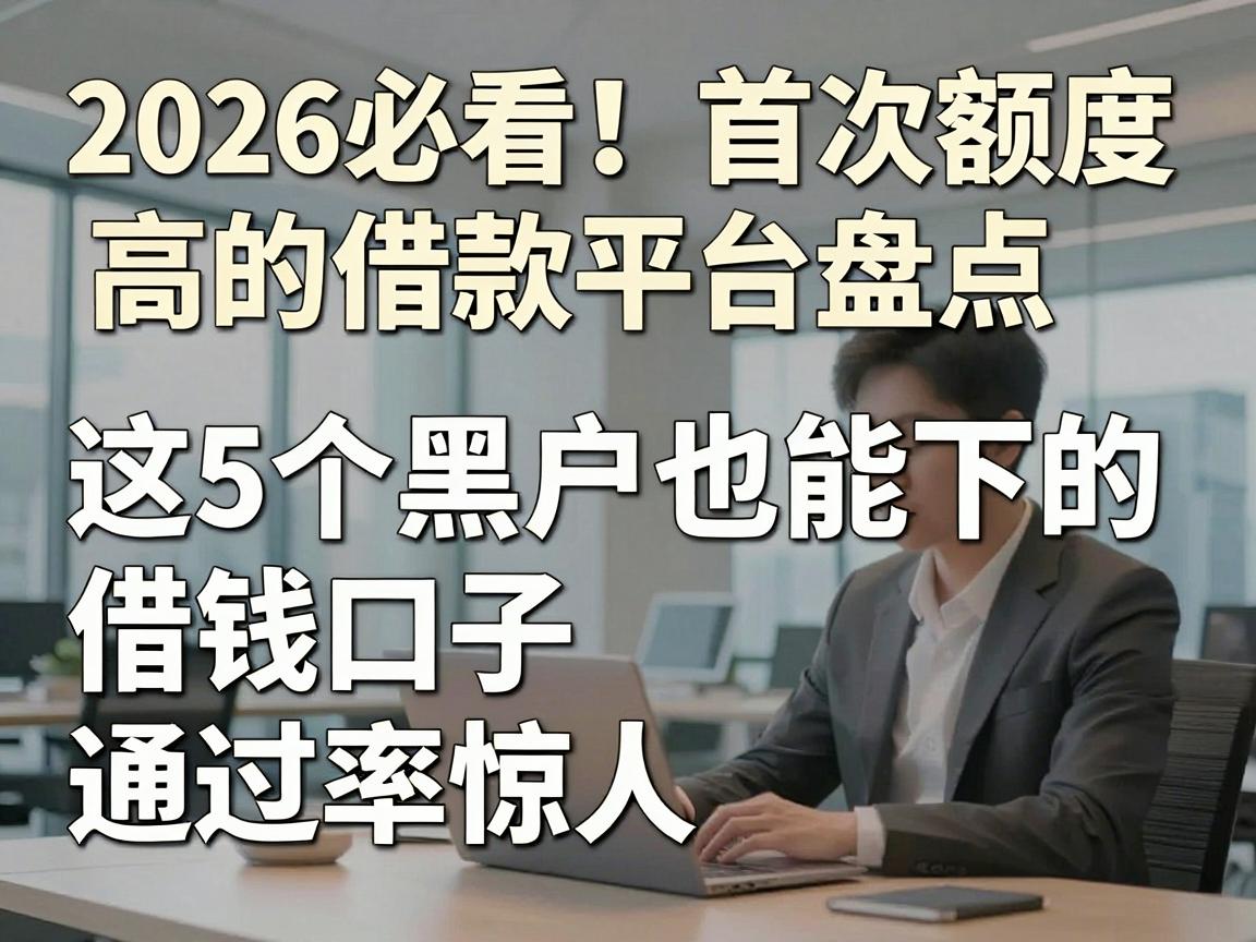 2026必看！首次额度高的借款平台盘点，这5个黑户也能下的借钱口子通过率惊人！