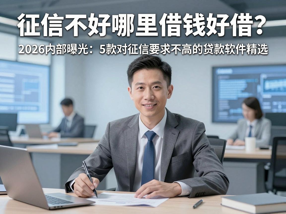 征信不好哪里借钱好借？2026内部曝光：5款对征信要求不高的贷款软件精选
