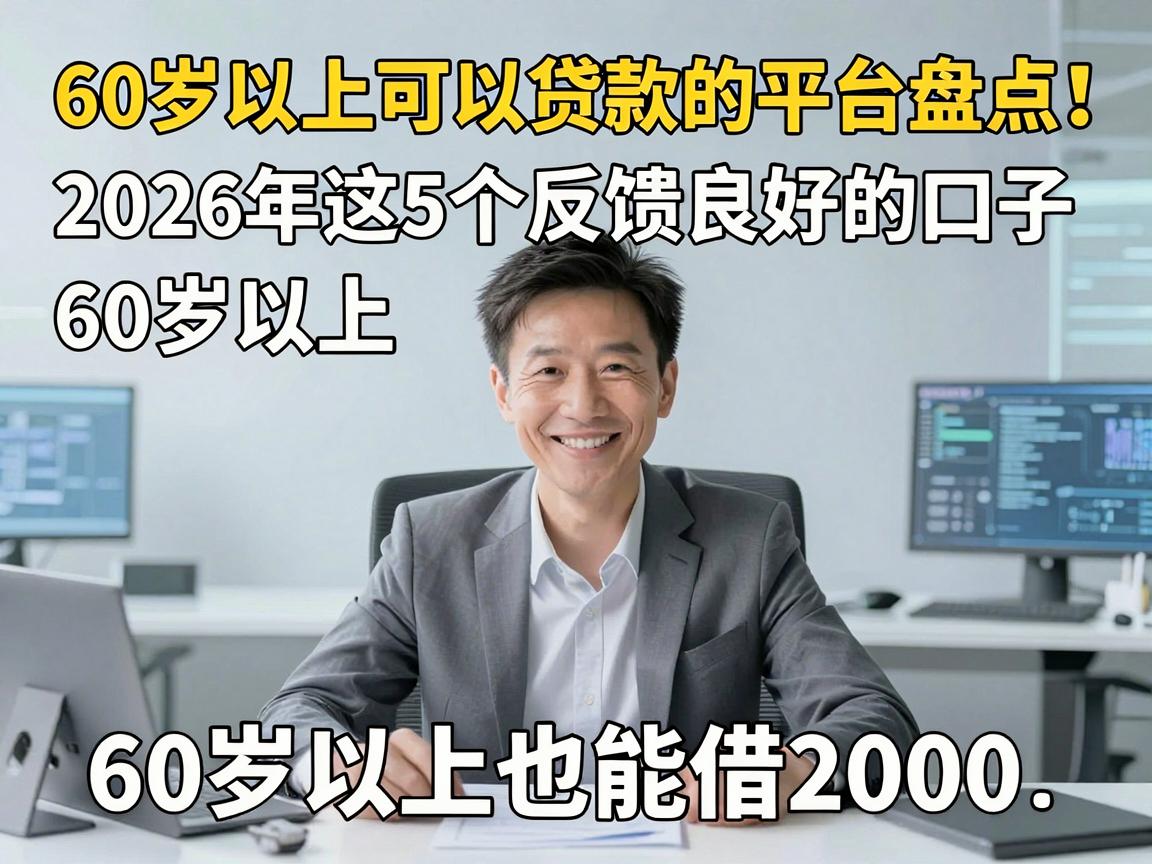 60岁以上可以贷款的平台盘点！2026年这5个反馈良好的口子，60岁以上也能借2000
