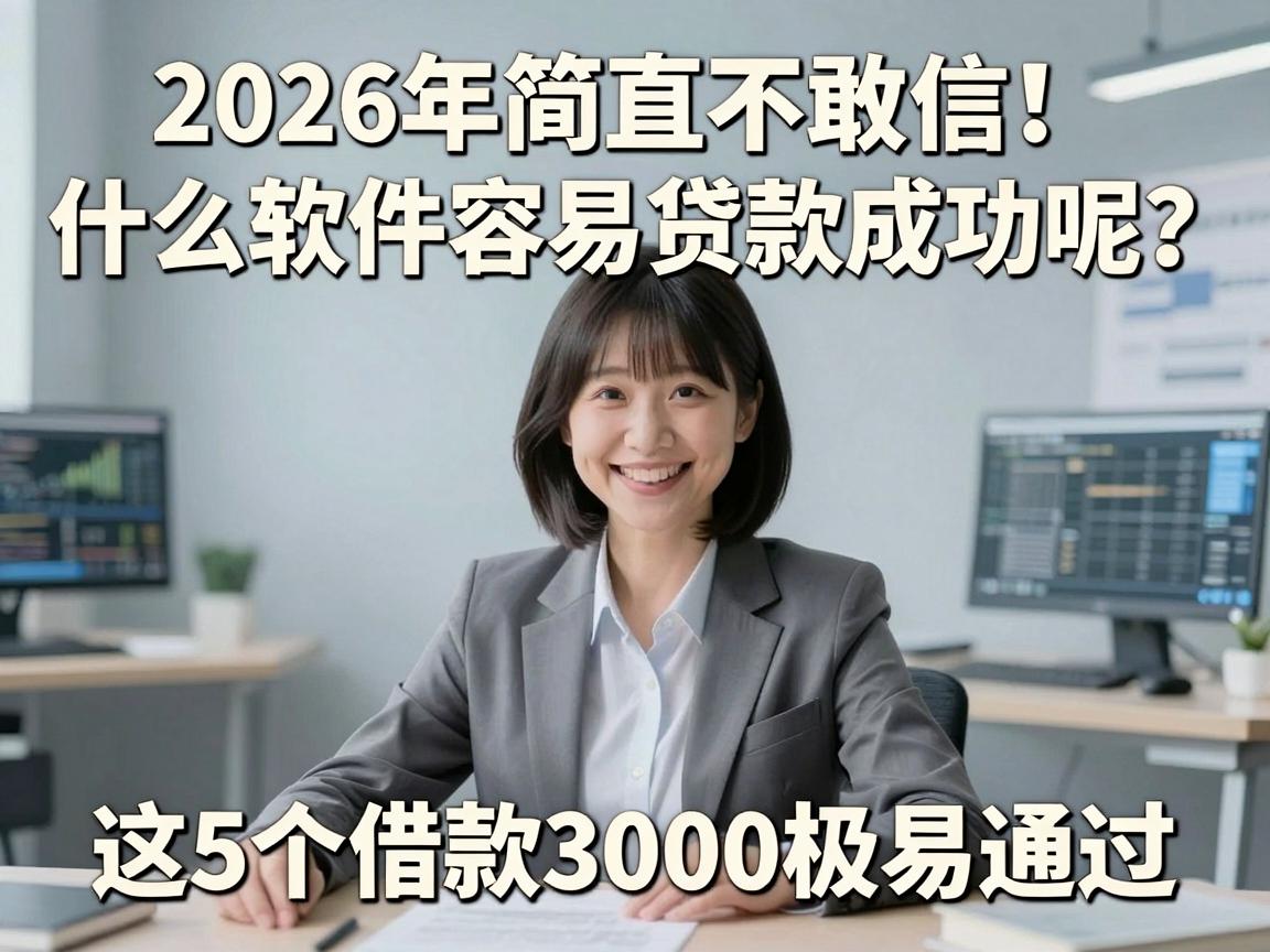 2026年简直不敢信！什么软件容易贷款成功呢？这5个借款3000极易通过
