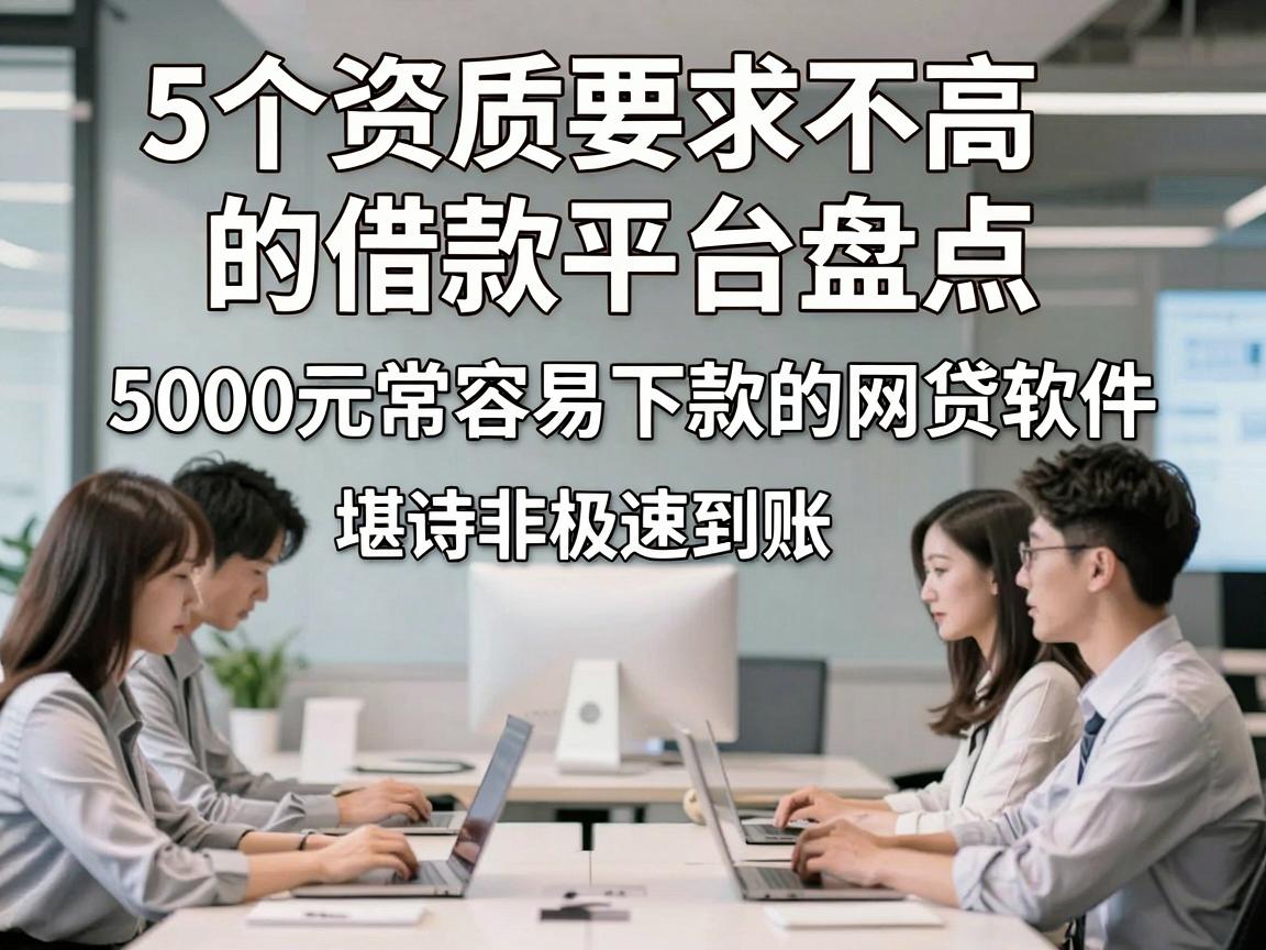 5个资质要求不高的借款平台盘点，5000元极速到账，堪称非常容易下款的网贷软件