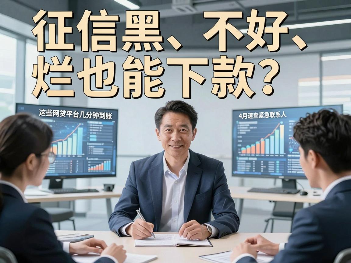 征信黑、不好、烂也能下款？这些网贷平台几分钟到账，4月速查紧急联系人！