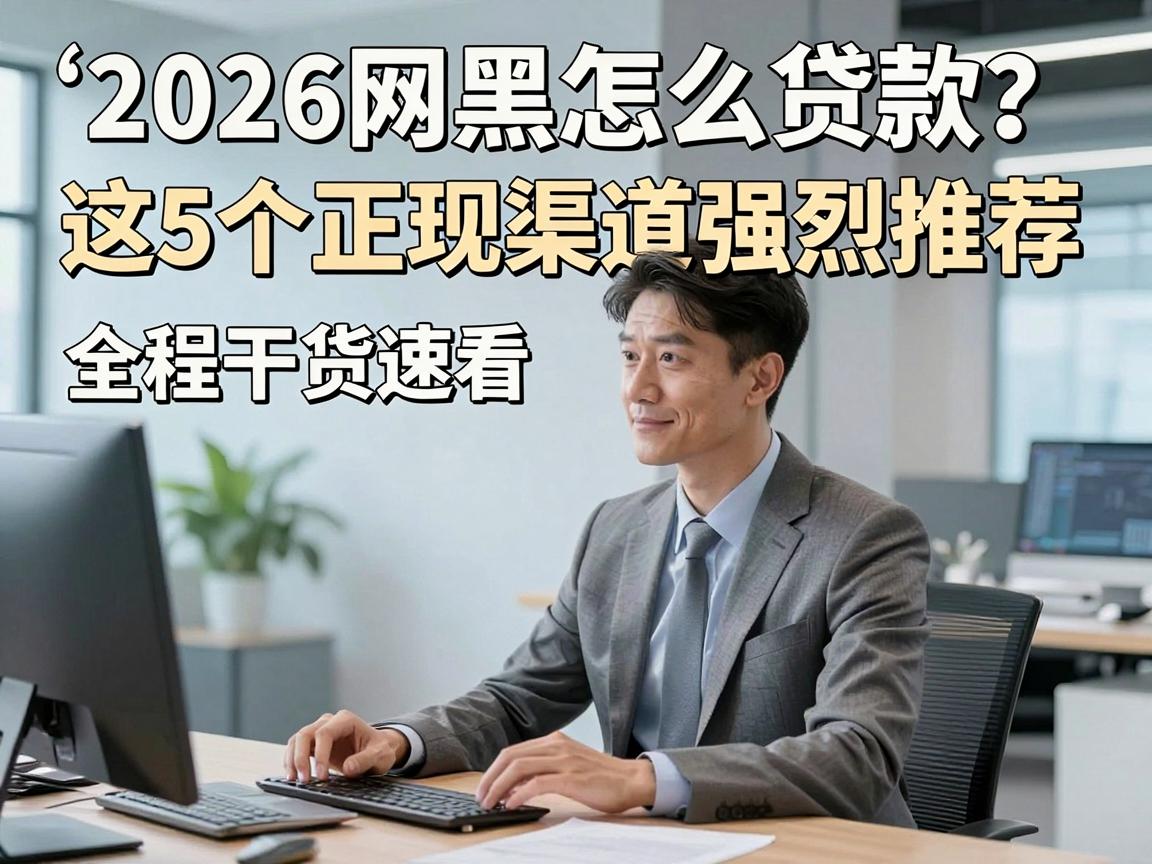 2026网黑怎么贷款？这5个正规渠道强烈推荐，全程干货速看！