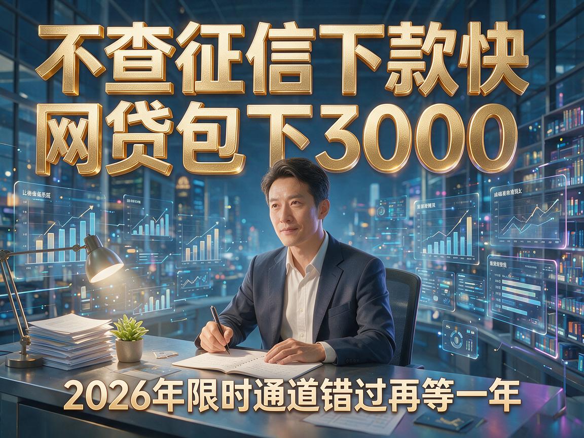 不查征信下款快网贷包下3000，2026年限时通道错过再等一年！