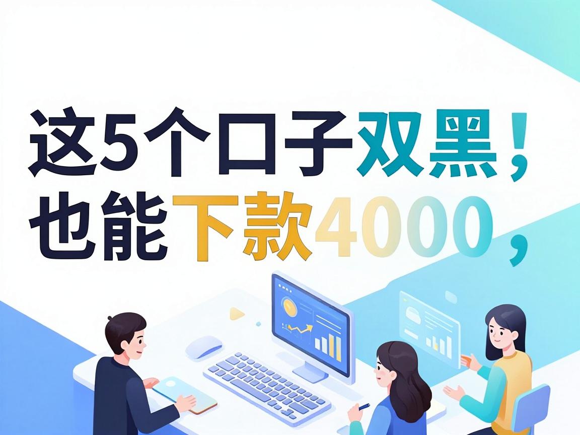 双黑必看！这5个口子双黑也能下款4000，亲测有效