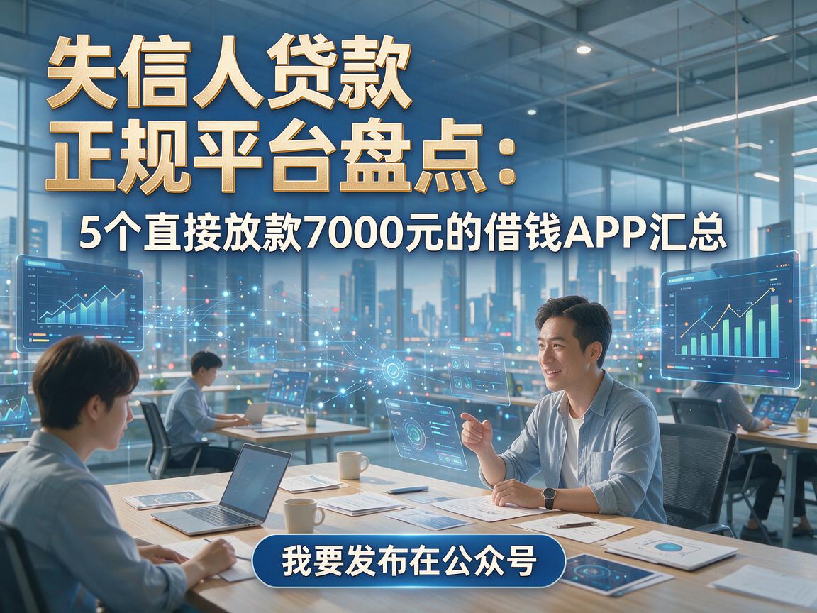 失信人贷款正规平台盘点：5个直接放款7000元的借钱APP汇总