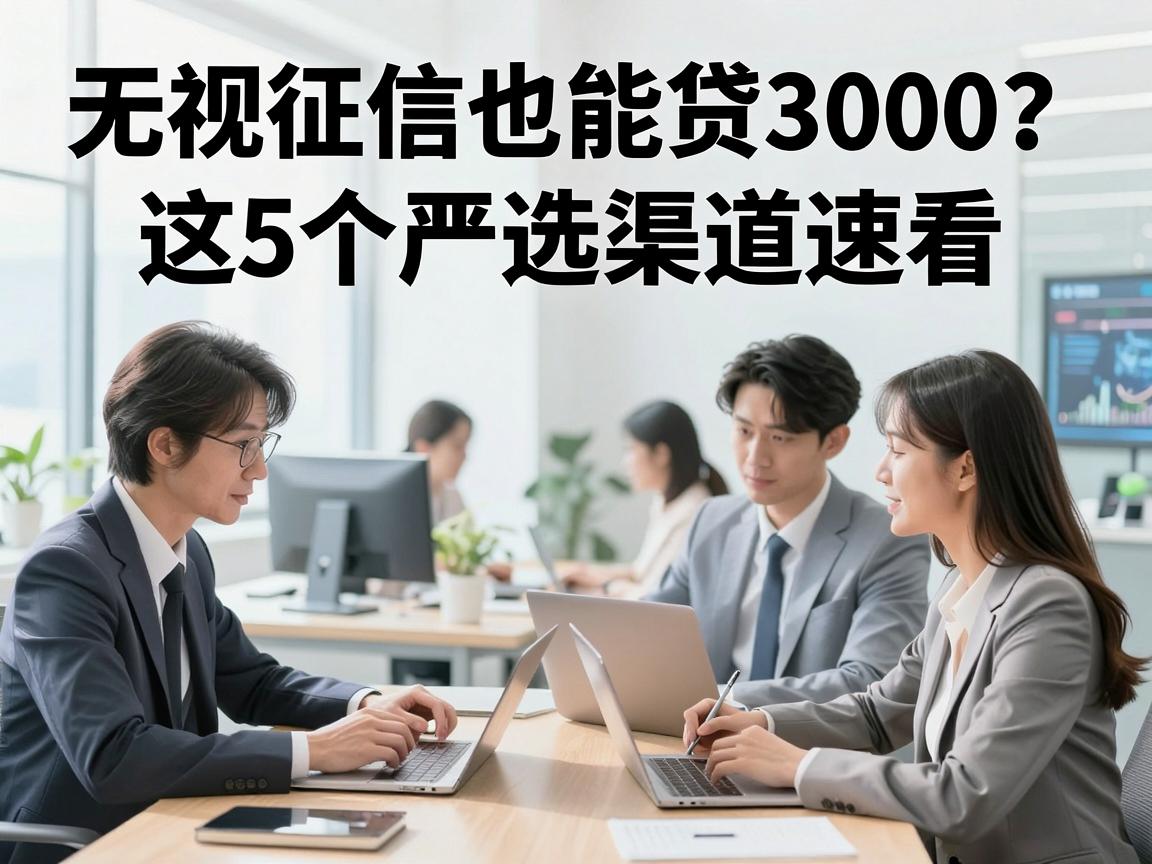 无视征信也能贷3000？这5个严选渠道速看！