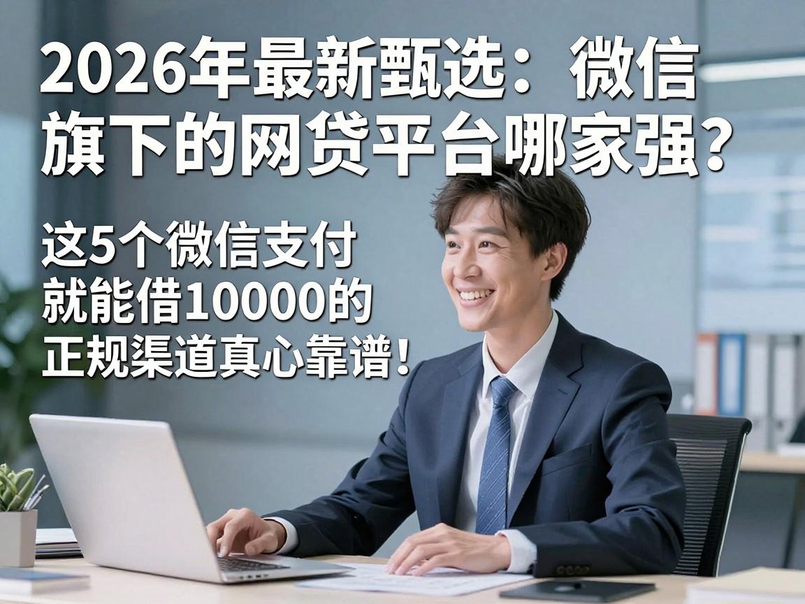 2026年最新甄选：微信旗下的网贷平台哪家强？这5个微信支付就能借10000的正规渠道真心靠谱！