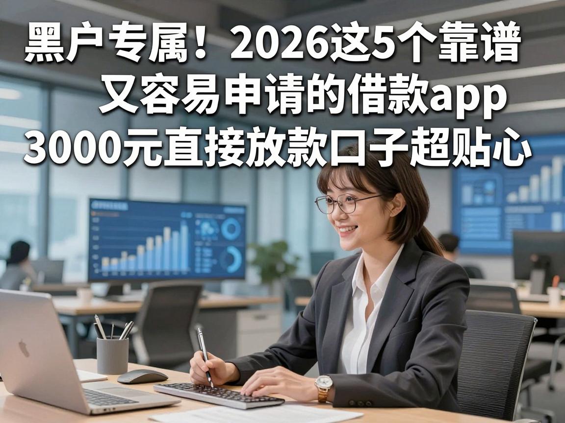 黑户专属！2026这5个靠谱又容易申请的借款app，3000元直接放款口子超贴心