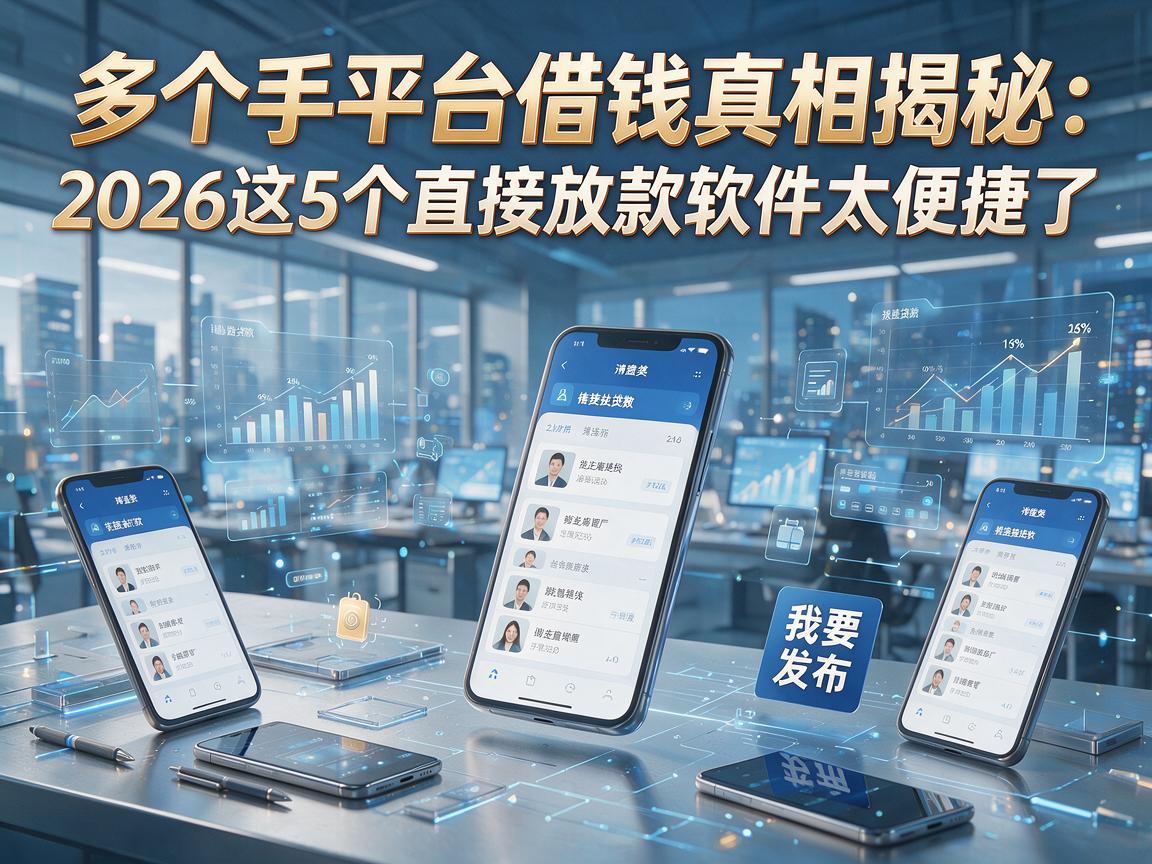 多个手机平台借钱真相揭秘:2026这5个直接放款软件太便捷了